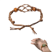 Armbandkordelhalter mit leeren Spiralkäfigen für Edelsteinperlen