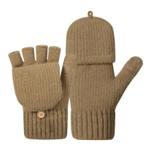 Fingerlose Handschuhe, Winter-Thermohandschuhe, Touchscreen-geeignet, gestrickt, Halbfinger, zum Laufen und Spazierengehen, für Damen und Herren,