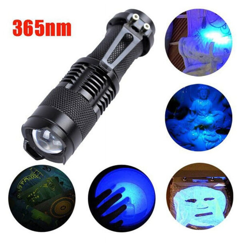 Φακός Blacklight UV 365nm, φακός επιθεώρησης LED Violet από κράμα αλουμινίου για ανίχνευση 2