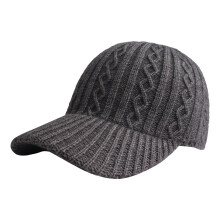 Koreanische Baseballkappe für Damen, Oversized, weich gerippt, Wintermütze für Streetstyle, Alltag und Outdoor-Aktivitäten, Dunkelgrau