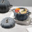 HomeKingdee pumpkin cast iron Dutch oven with lid 1