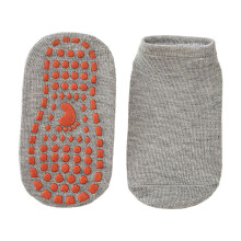 Toddler Socks - Toddler Grip Socks Silicone Non- Bottom Soft Floor Socks For Indoor Play Learning Walking - Kids Socks,Color:Grey,Size:2-3 Years