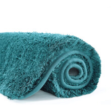 Tapis de bain antidérapant, tapis de bain moelleux en microfibre absorbant l'eau, lavable en machine, tapis de douche épais et moelleux (51 x 81