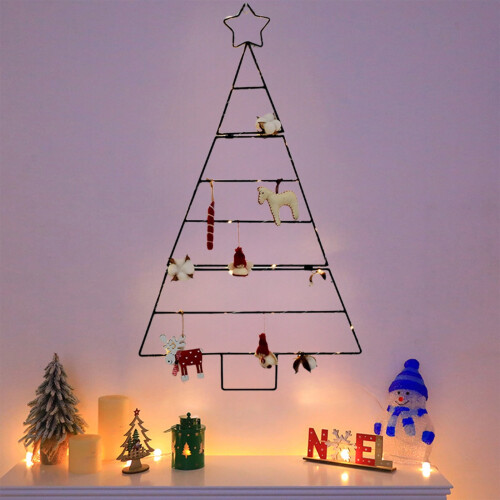 Foldable Wall-Mounted Christmas Tree Rack – Space-Saving Decor & Ornament Organizer, Compatible with Standard Trees 1