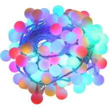 LED-globljusslinga, ljusslingor med USB-strömförsörjning för juldekoration, fest, festival, fira, födelsedag, bröllop (10M80LED, lila)