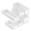 Plastic Cutlery Storage Box Drawer Organizer for Kitchen White 6Pcs 3
