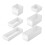 Plastic Cutlery Storage Box Drawer Organizer for Kitchen White 6Pcs 4