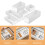 Plastic Cutlery Storage Box Drawer Organizer for Kitchen White 6Pcs 5