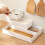 Plastic Cutlery Storage Box Drawer Organizer for Kitchen White 6Pcs 8