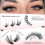 Κιτ Wispy Lash Clusters – Ατομικές βλεφαρίδες C Curl Fluffy με κάτω βλεφαρίδες, Bond & Seal, DIY – 5