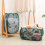 5-Pcs Collapsible Opening Laundry Baskets - Foldable Dirty Clothes Hamper Set for Home Organization 4