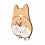 Ceas de perete decorativ silențios cu desene animate Corgi pentru cameră 4