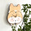 Ceas de perete decorativ silențios cu desene animate Corgi pentru cameră 5