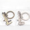 Portable Mini Vernier Calipers Keychain Measuring Gauging Tools for Key Ring Style Simulation Model Ruler Vernier Calipe 6
