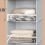 Simple Houseware 3 Shelf Hanging Closet Organizer with Front Stopper, Gray 4