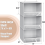 Simple Houseware 3 Shelf Hanging Closet Organizer with Front Stopper, Gray 5