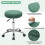 Housse de tabouret de bar ronde élastique beige grande taille 2