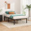 Metal platform bed frame twin black 14 inch 3