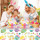 16 Pack Easter Bunny Egg Paper Plates，Disposable Tableware for Holiday Gathering and Party Serving 6
