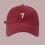 Gorra de béisbol Numeric7Print Soft Top Roja Talla Única 4