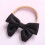 Schwarze Babys Haaraccessoires Langlebig Kopfband Mit Schleife 3