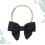 Schwarze Babys Haaraccessoires Langlebig Kopfband Mit Schleife 10
