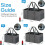 YANTONG Τσάντα Tote Extra Large Standable Γκρι Πτυσσόμενη 4