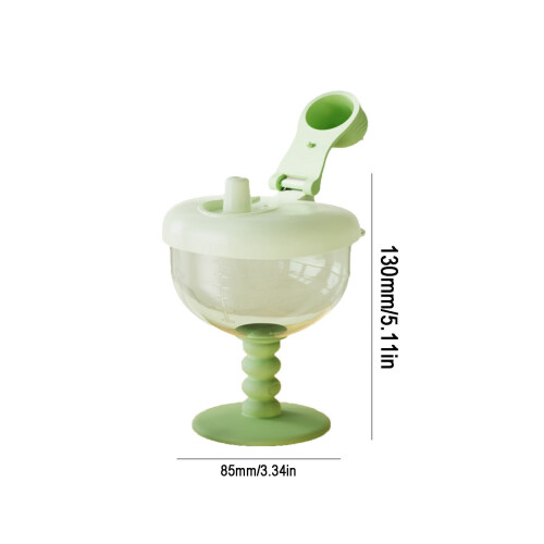 No-Spill Goblet Cup with Lid 1 Piece 1