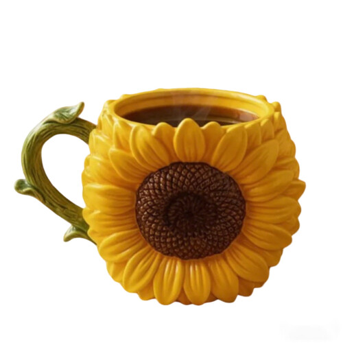 Floral Tea Mug Ceramic12oz 1