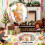 Round Easter Bunny Welcome Mat Absorbent Non-Slip 40 60 80 8
