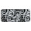 Tapete de porta antiderrapante com estampa espiral em preto e branco, 45,7 x 76,2 cm (18 x 30 polegadas). 2