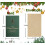 Christmas Greeting Cards with Envelopes Green 18 Pack 3