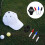 1Ensemble Marqueur De Balle De Golf Plastique Rotatif 360 Multicolore 9