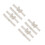 4Paires Jarretelles Blancs Ajustables 8
