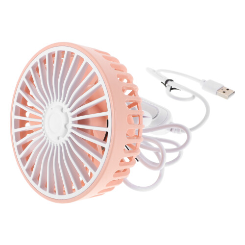 5Pièces Mini Ventilateurs Automobiles Roses USB Pour Siège De 1