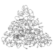 100Pcs Durable Stainless Steel Wire Guards for Necklaces and Bracelets