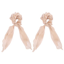 2Stk Haargummis Aus Satin Roségold Für Mädchen Und Damen