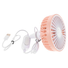 5Pièces Mini Ventilateurs Automobiles Roses USB Pour Siège De