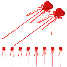 50Stk Glitzer Herz Picks Für Valentins Party