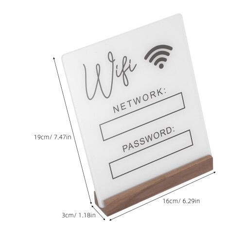 Signal WiFi De Support Bois Décor 2