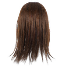 Lichtbruin haarstuk voor vrouwen met dunner wordend haar op de kruin. Lichtgewicht, comfortabel en in lengte verstelbaar. Synthetische vezels.