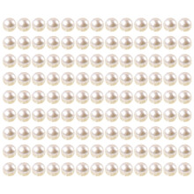 130 piezas de cuentas de perlas de plástico de 3-8 mm, cuentas espaciadoras redondas de imitación sin agujero para la fabricación de joyas DIY,