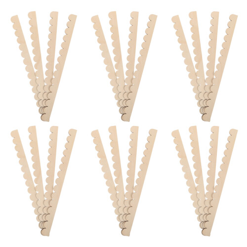 48Pièces Bordure Bois Kaki Décorative Crantée Non Pour Meubles 1