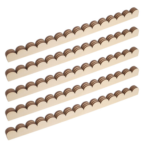 48Pièces Bordure Bois Kaki Décorative Crantée Non Pour Meubles 2