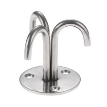 1 gancho de montaje en techo de acero inoxidable para ventiladores de techo, sofás, sacos de arena, hamacas, anillos, gancho fijo de 51x55 mm.