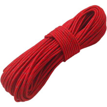 2 mm heijastava Guyline-leirintäparacord-köysi, ultrakevyt ohut naruköysi tarp-sadeteltan leirintäkäyttöön, 65 jalkaa (punainen)
