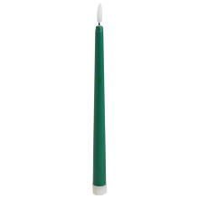 Bougie conique LED sans flamme rouge 11 pouces (28 cm) - 1 unité