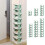 Slim 4-Tier Shoe Rack Nordic Blue Foldable 1