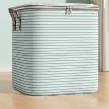 Grand sac de rangement zippé avec poignées renforcées – Organisateur de couvertures, oreillers et vêtements pour placard et déménagement