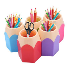 Potloodvormige pennenhouder bureau-organizer (5 stuks)